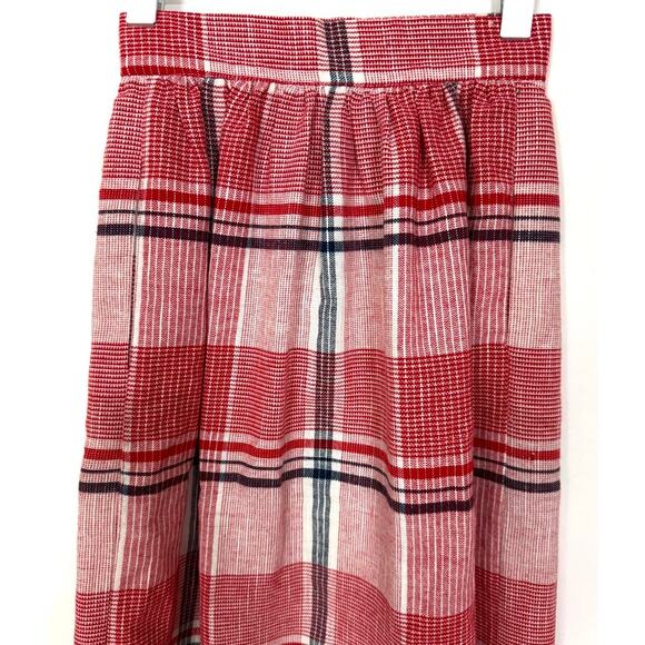 Vintage Rhodes Collections Red Plaid Skirt - Picture 7 of 8